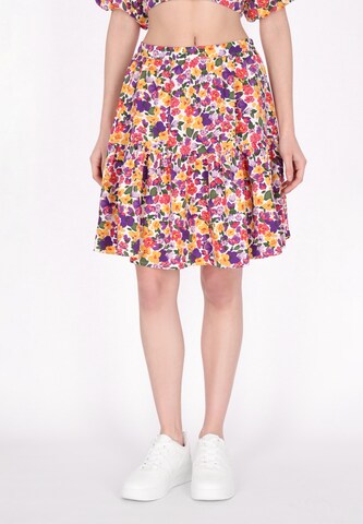 MYMO Skirt in Mixed colours: front