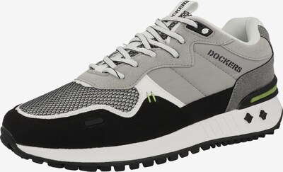 Sneaker bassa Dockers by Gerli di colore grigio / verde / nero / bianco, Visualizzazione prodotti