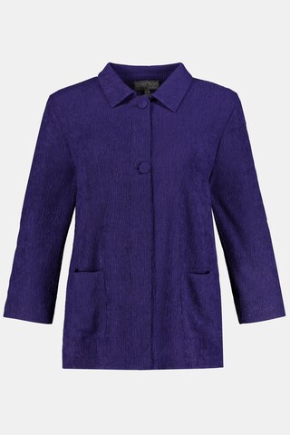 Ulla Popken Between-Season Jacket in Purple: front