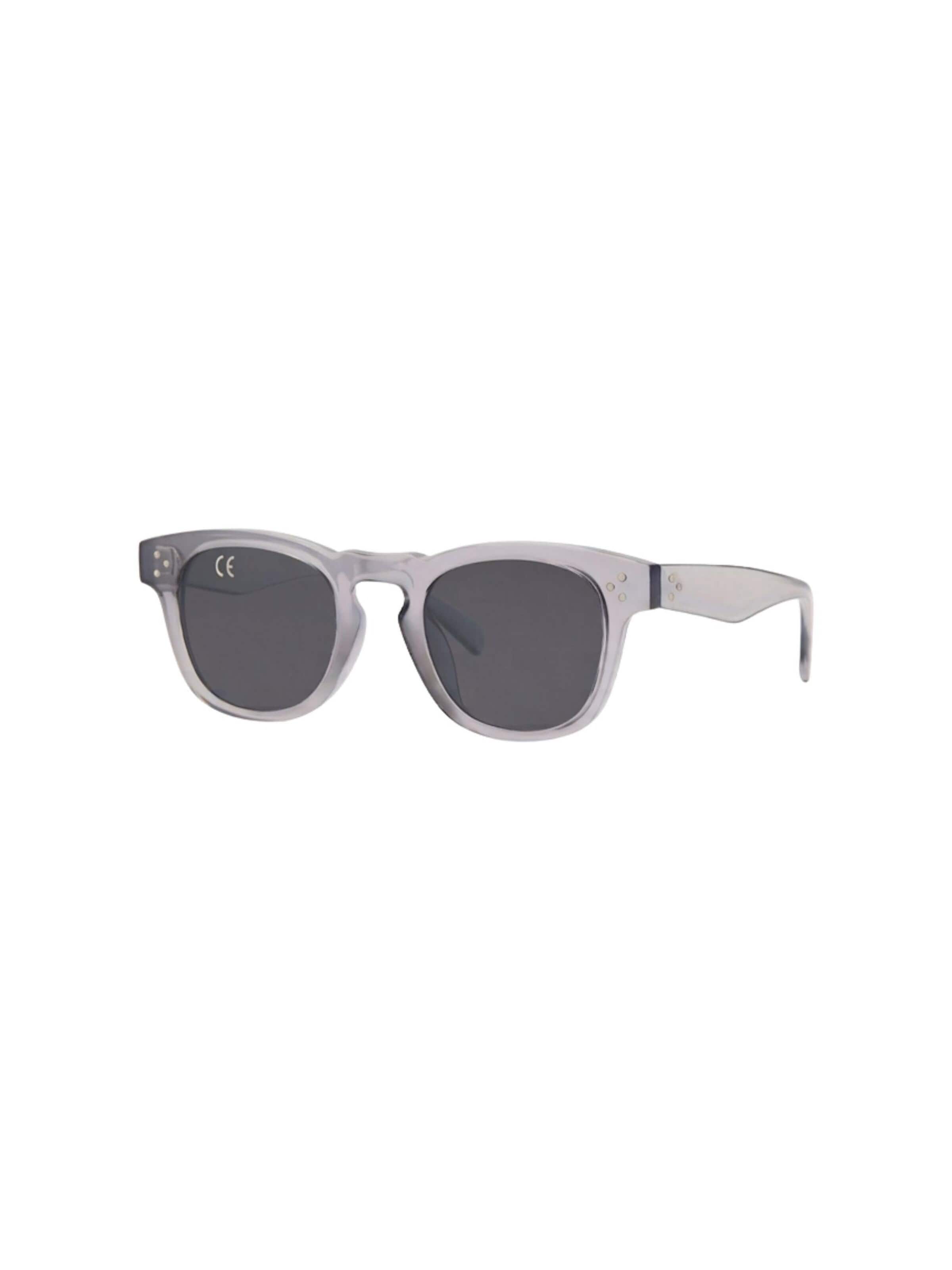 Lunettes de soleil 'The Onyx Matte Wayfarer' Maxte en gris : devant