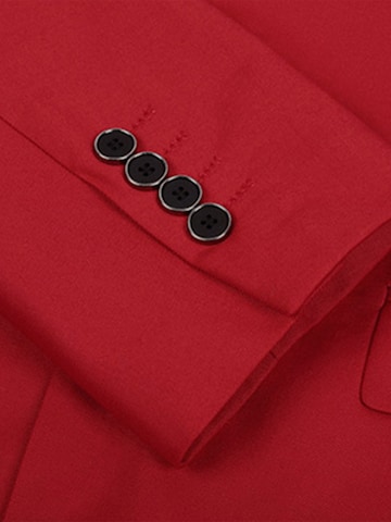 YOUTHUP Slim fit Suit Jacket 'Prägung' in Red