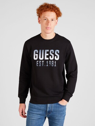 GUESS Sweatshirt in Zwart: voorkant