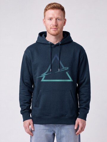 Sweat-shirt 'Triangle' Watapparel en bleu : devant