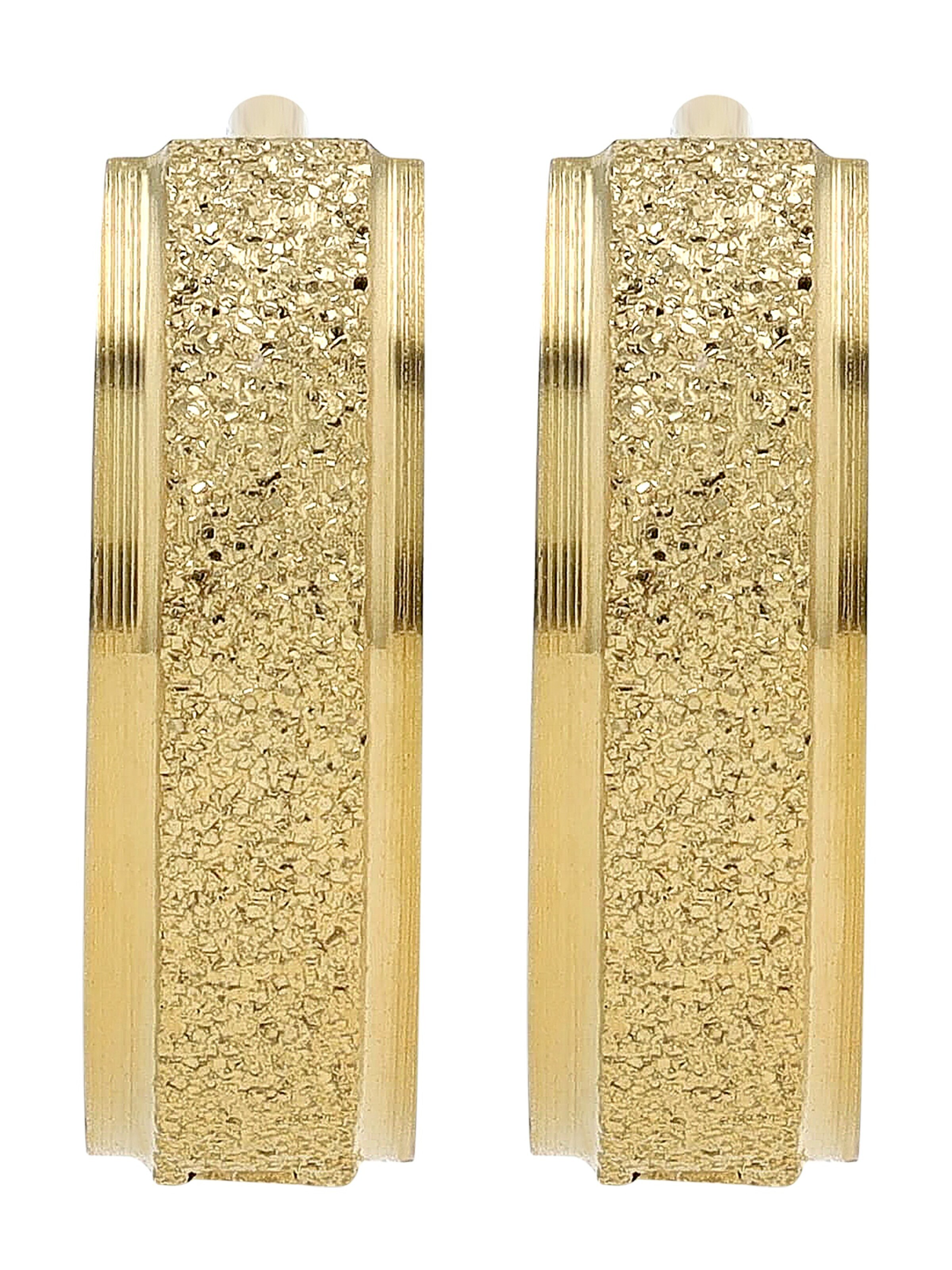 Akzent Earrings 'Edelstahl, D: 9 mm/ 4 mm breite, hautverträglich' in Gold