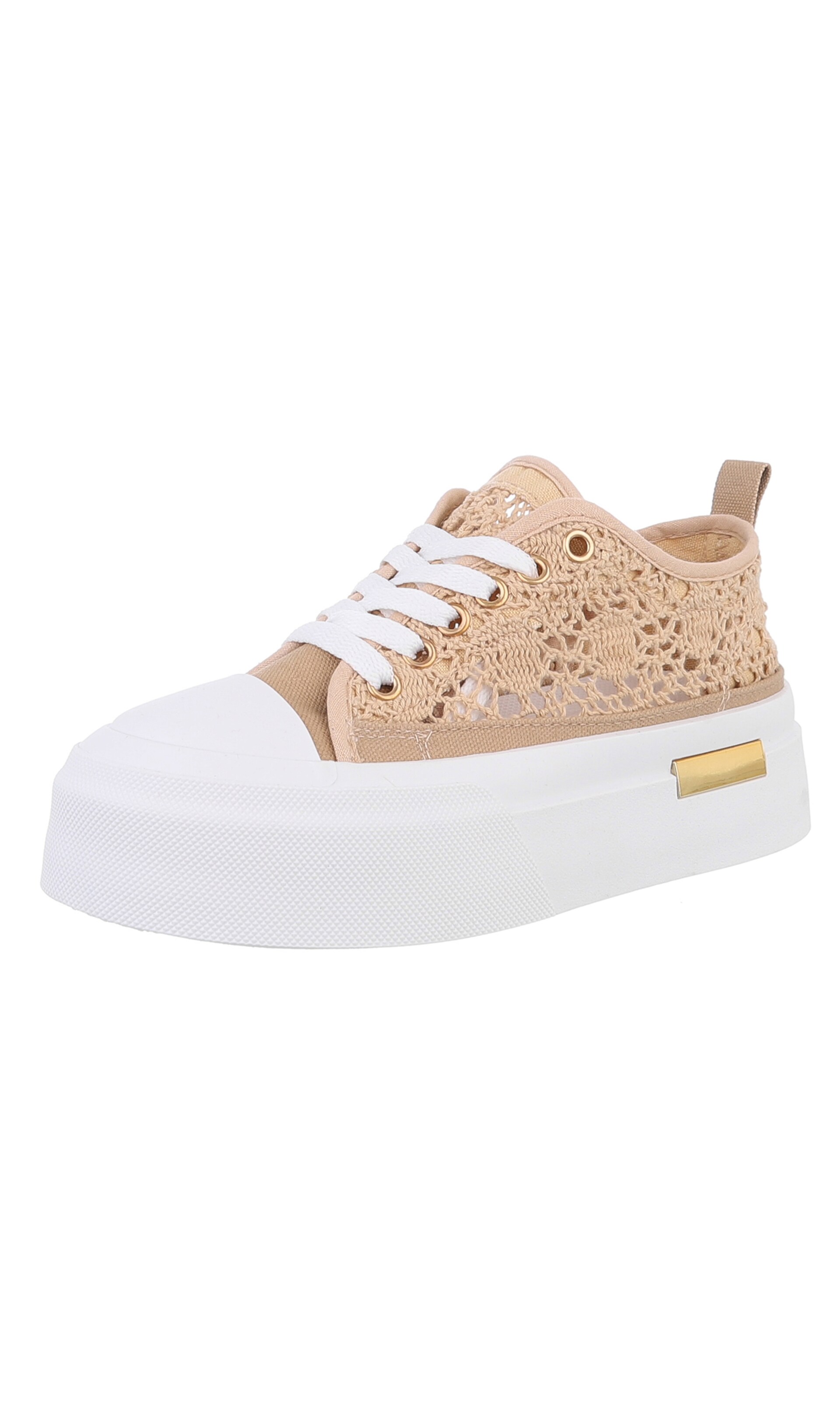 Ital-Design Sneaker in Braun: Vorderseite