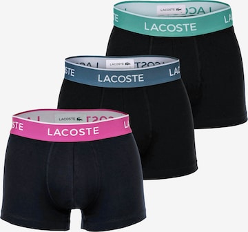 LACOSTE - Calzoncillo boxer en negro: frente