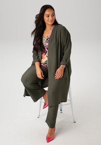 Aniston Plus Regular Pants in Green