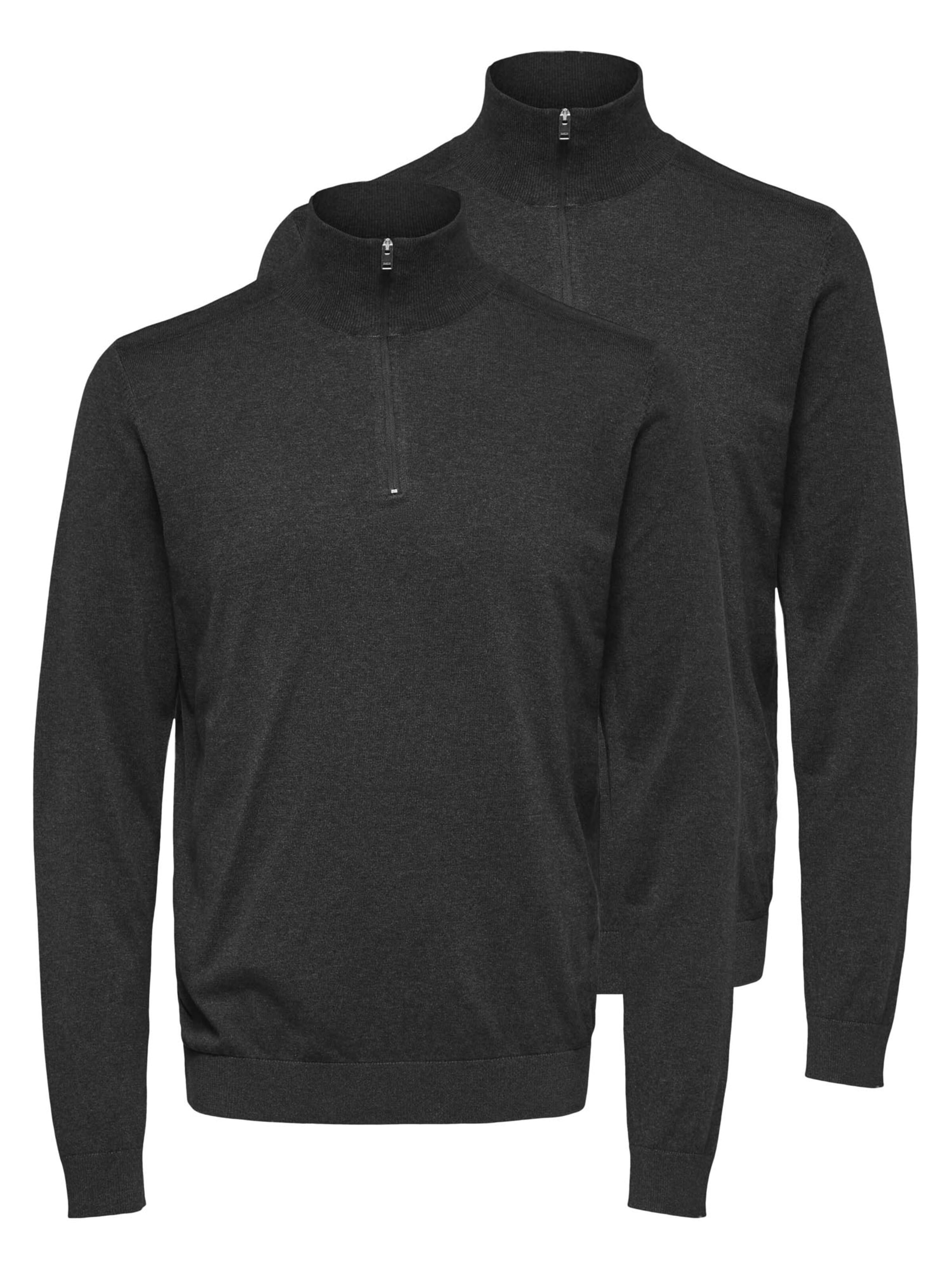 SELECTED Pullover 'Berg'‌‌‌‌ in Grau: Vorderseite