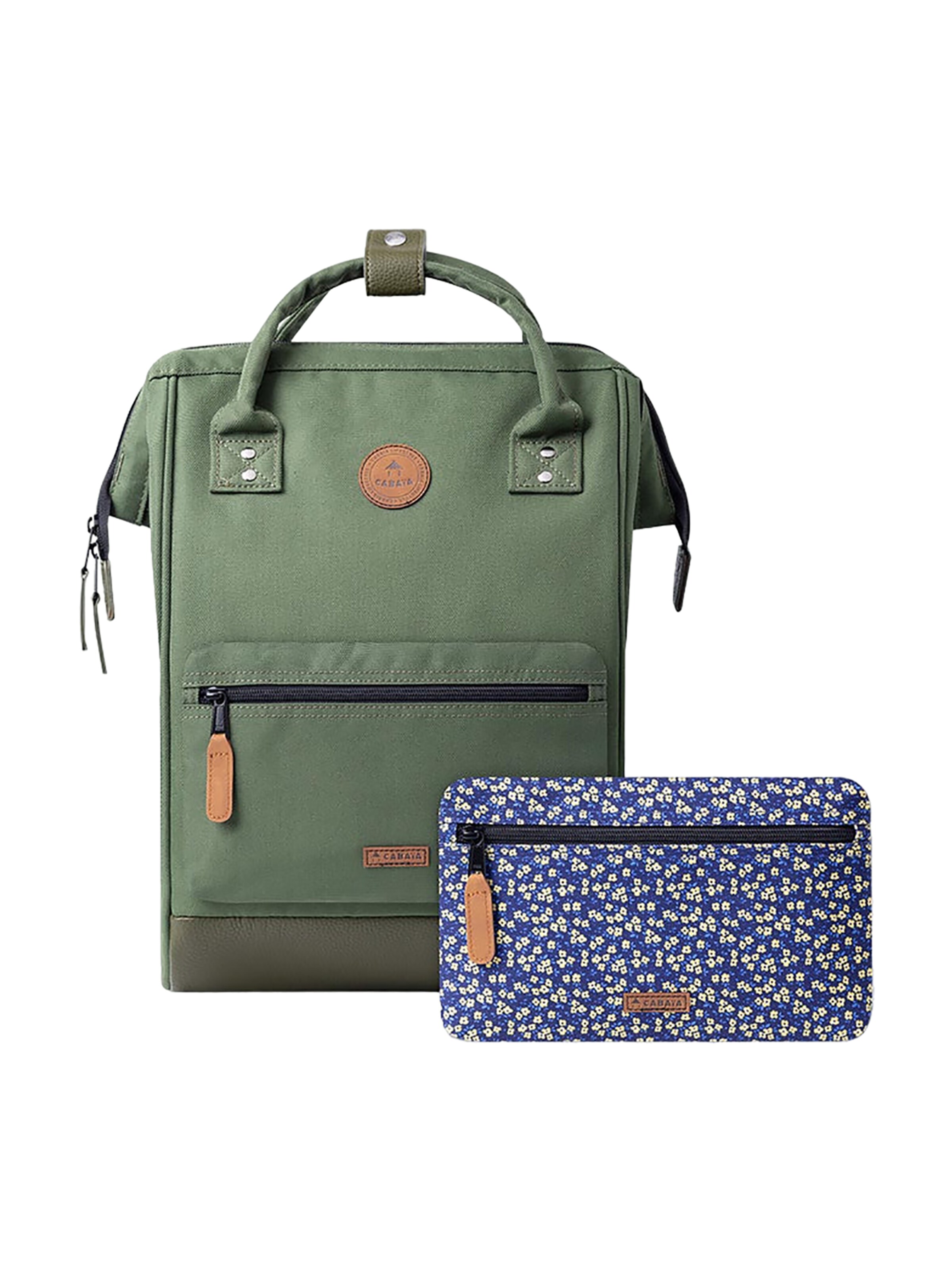 Cabaia Backpack 'Seoul M' in Green: front