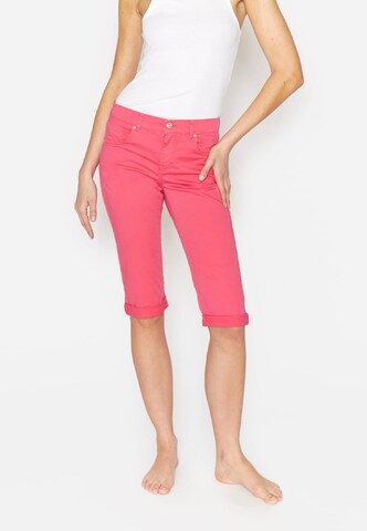 Coupe slim Jean Angels en rose : devant