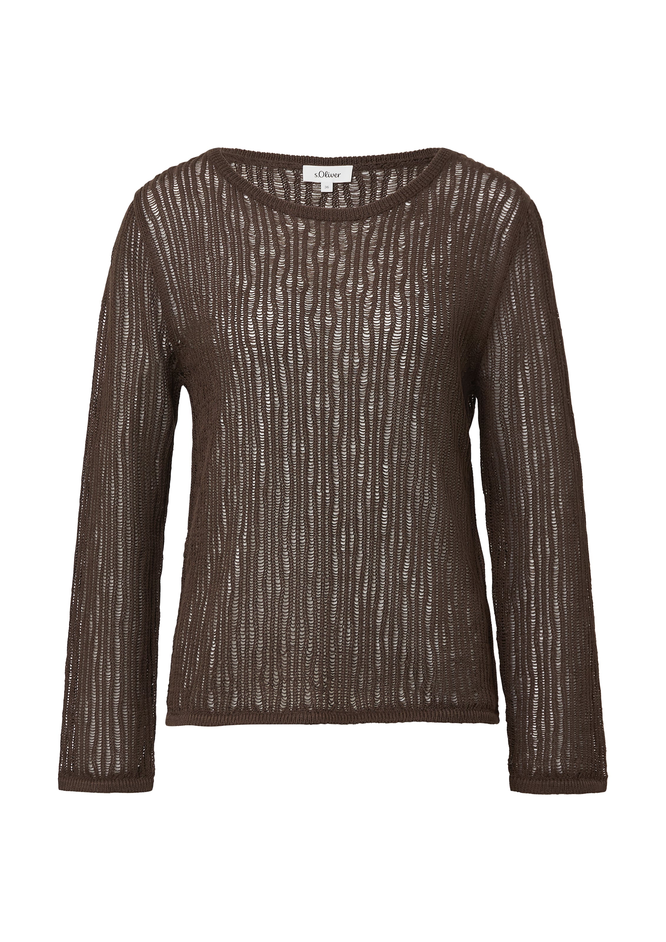 s.Oliver Pullover in Braun: Vorderseite