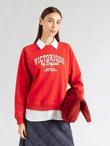 Sweat-shirt 'ONLVELLA' ONLY en rouge : devant