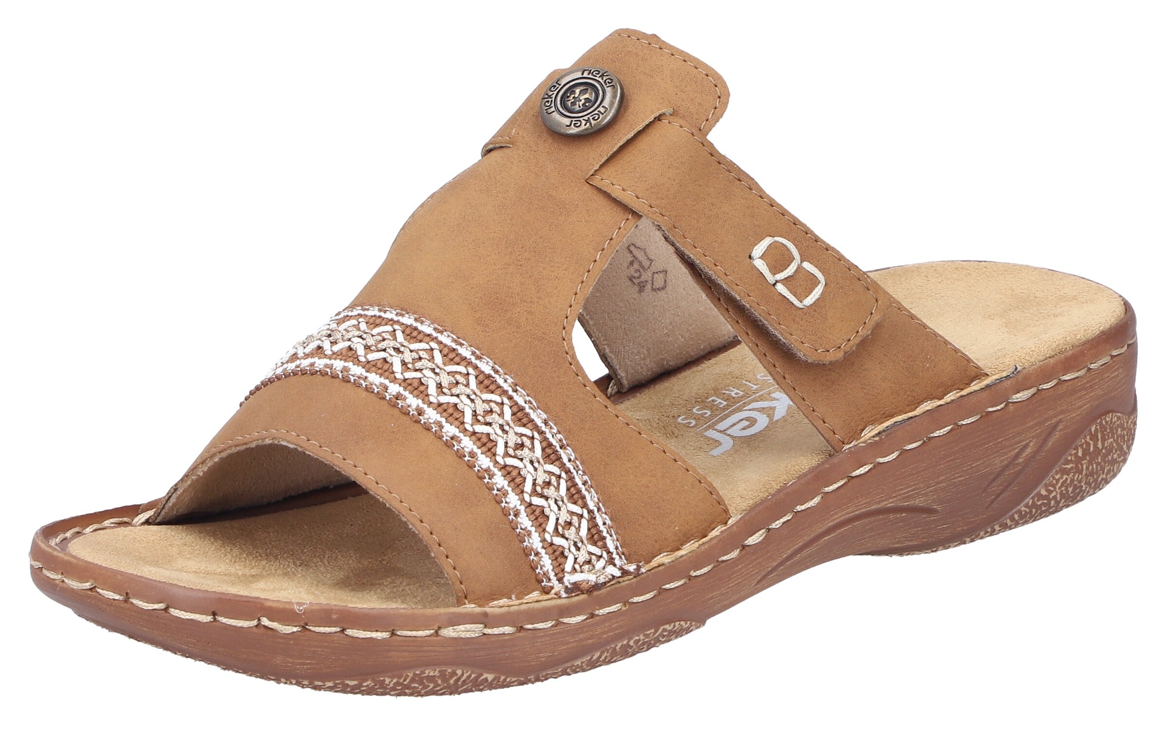 Mule Rieker en marron : devant