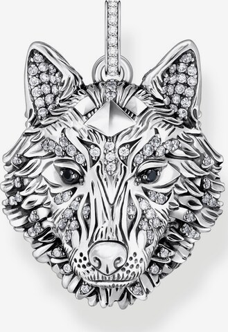 Thomas Sabo Pendant 'Wolf' in Silver: front