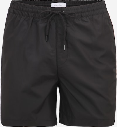Calvin Klein Swimwear Calções de banho em preto / branco, Vista do produto