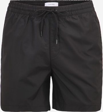 Shorts de bain Calvin Klein Swimwear en noir : devant