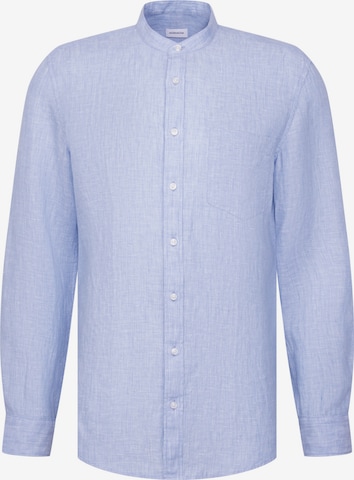 Chemise business 'SMART LINEN' SEIDENSTICKER en bleu : devant