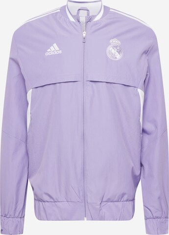 ADIDAS SPORTSWEAR Kurtka treningowa 'Real Madrid Anthem' w kolorze fioletowy: przód