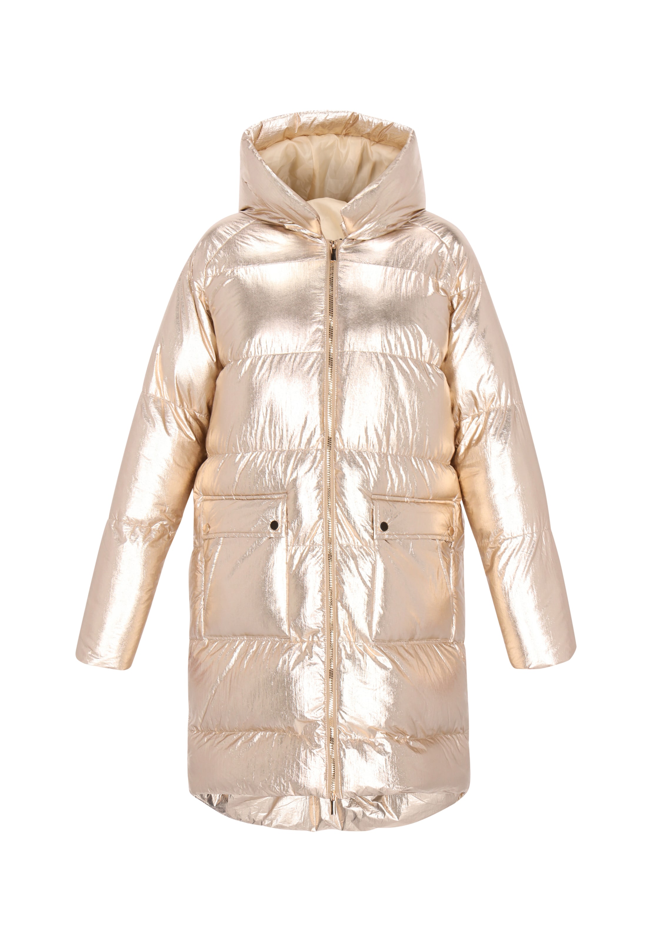 faina Winter coat in Gold: front