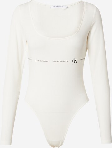 Calvin Klein Jeans Tričkové body – béžová: přední strana