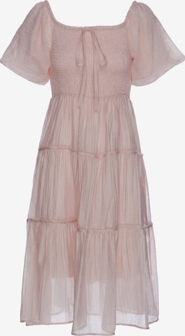 Robe IZIA en rose : devant