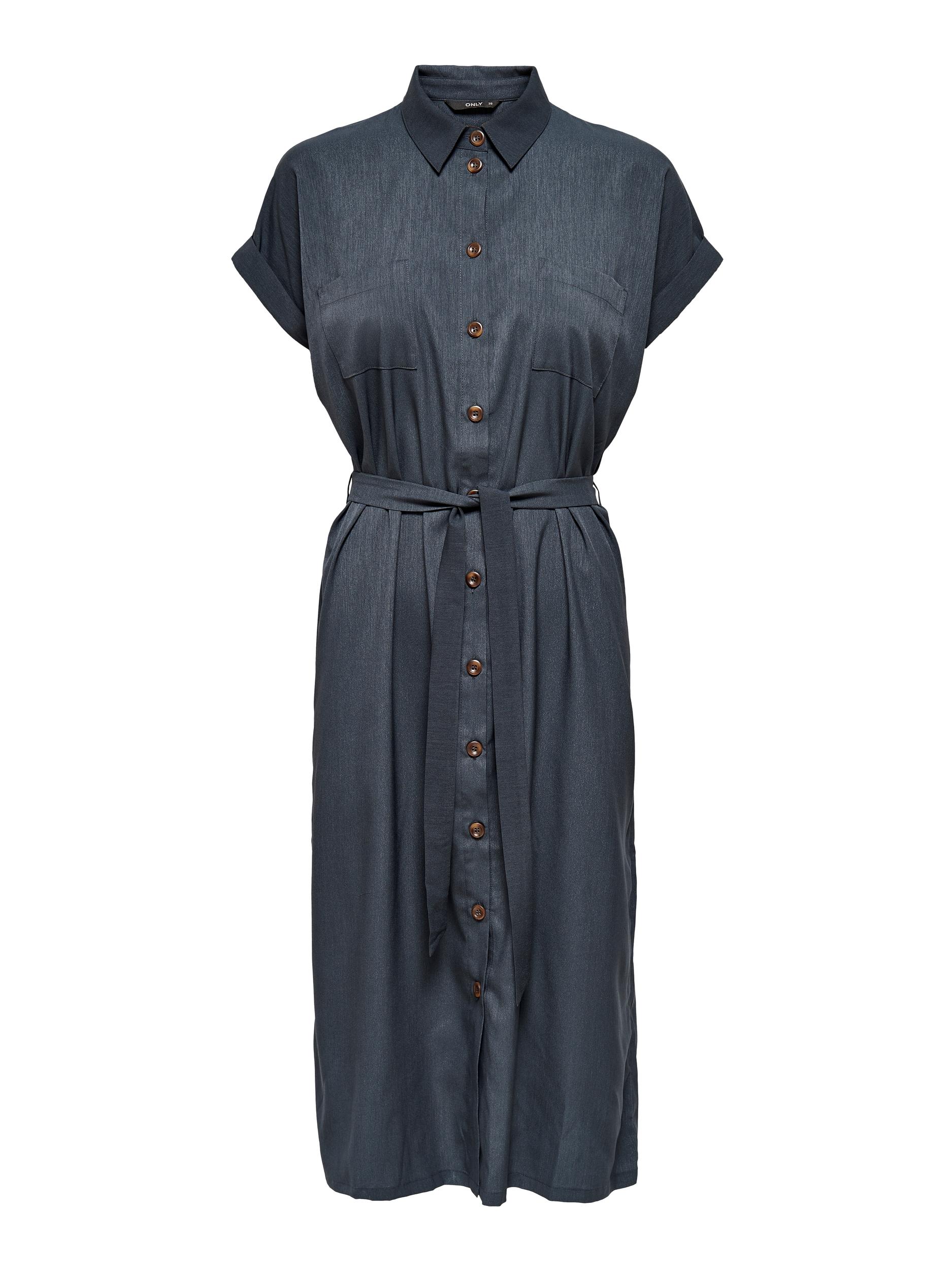 Om7wH Abbigliamento ONLY Abito camicia Hannover in Blu Scuro Om7wH Abbigliamento ONLY Abito camicia Hannover in Blu Scuro