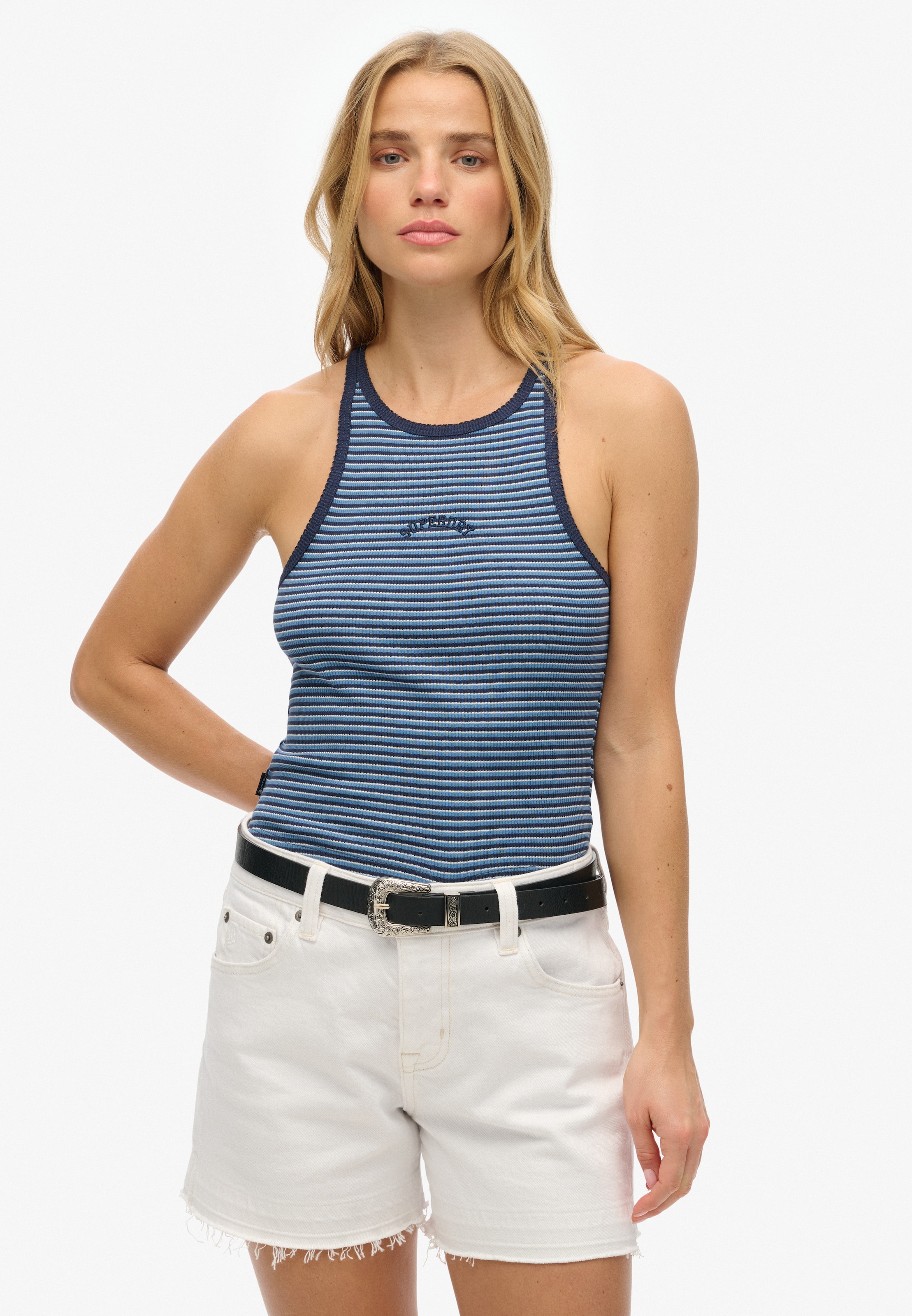Superdry & Co Top 'Essential' in Blue: front