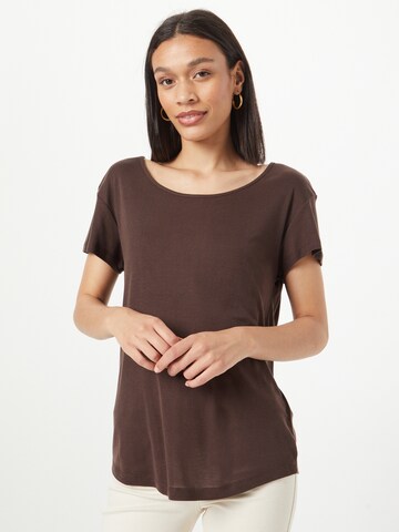 T-shirt 'Lucianna' mbym en marron : devant