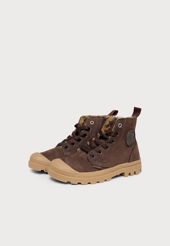 Palladium Schnürstiefelette 'Pampa' in Braun