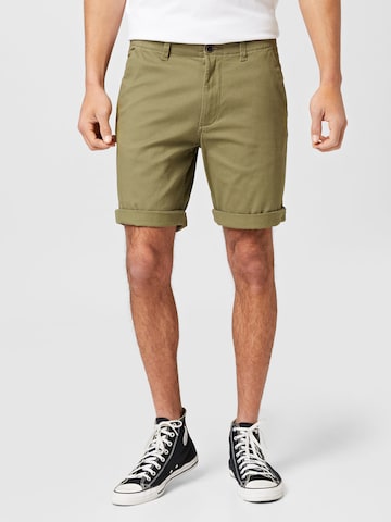 JACK & JONES - Regular Calças chino 'DAVE' em verde: frente