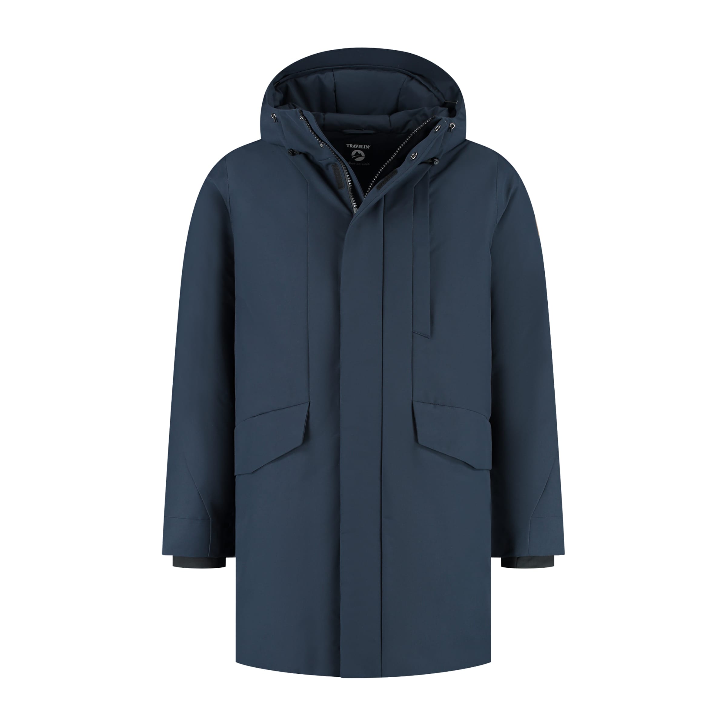 Travelin Winterparka 'Janson' in Blau: Vorderseite