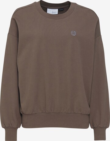 mazine Sweatshirt ' Monica Sweater ' in Brown: front
