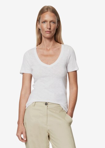 T-shirt Marc O'Polo en blanc : devant