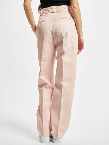 DICKIES Regular Bandplooibroek in Roze
