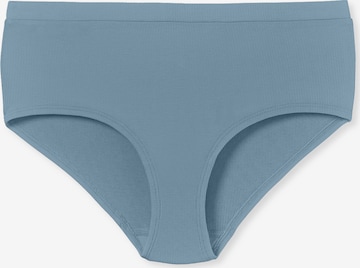 SCHIESSER Boyshorts ' Pure Rib ' in Blue: front