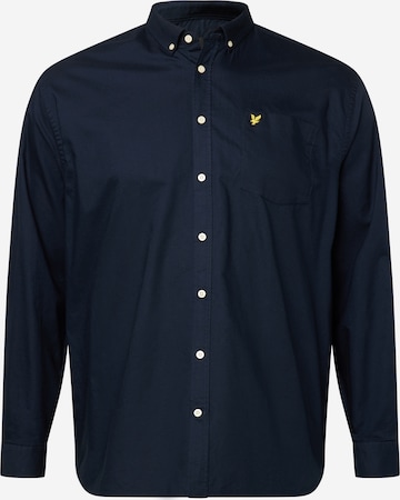 Lyle & Scott Big&Tall Regular fit Button Up Shirt in Blue: front