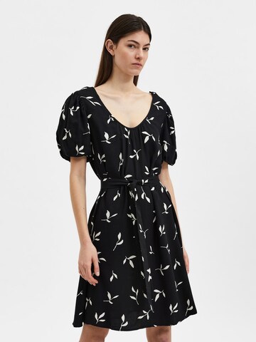 Robe 'ILVA' SELECTED FEMME en noir : devant