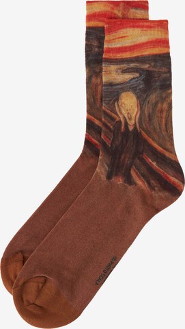 CALZEDONIA Socks 'CAPSULE MUSEUM ART' in Brown: front