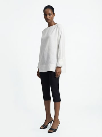 The Base Theory Блуза 'LINEN BLOUSE' в бяло