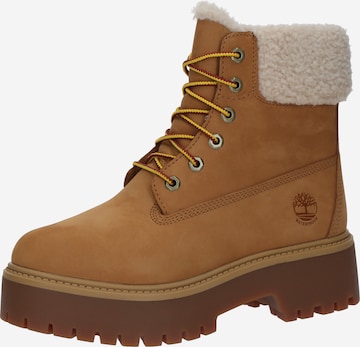 TIMBERLAND Ботинки на шнуровке в Коричневый: спереди