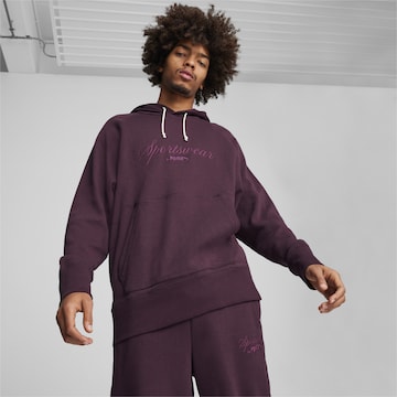 PUMA Sports sweatshirt 'CLASSICS' in Purple