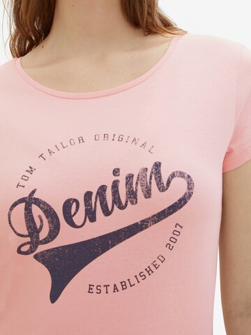 TOM TAILOR DENIM T-shirt i rosa