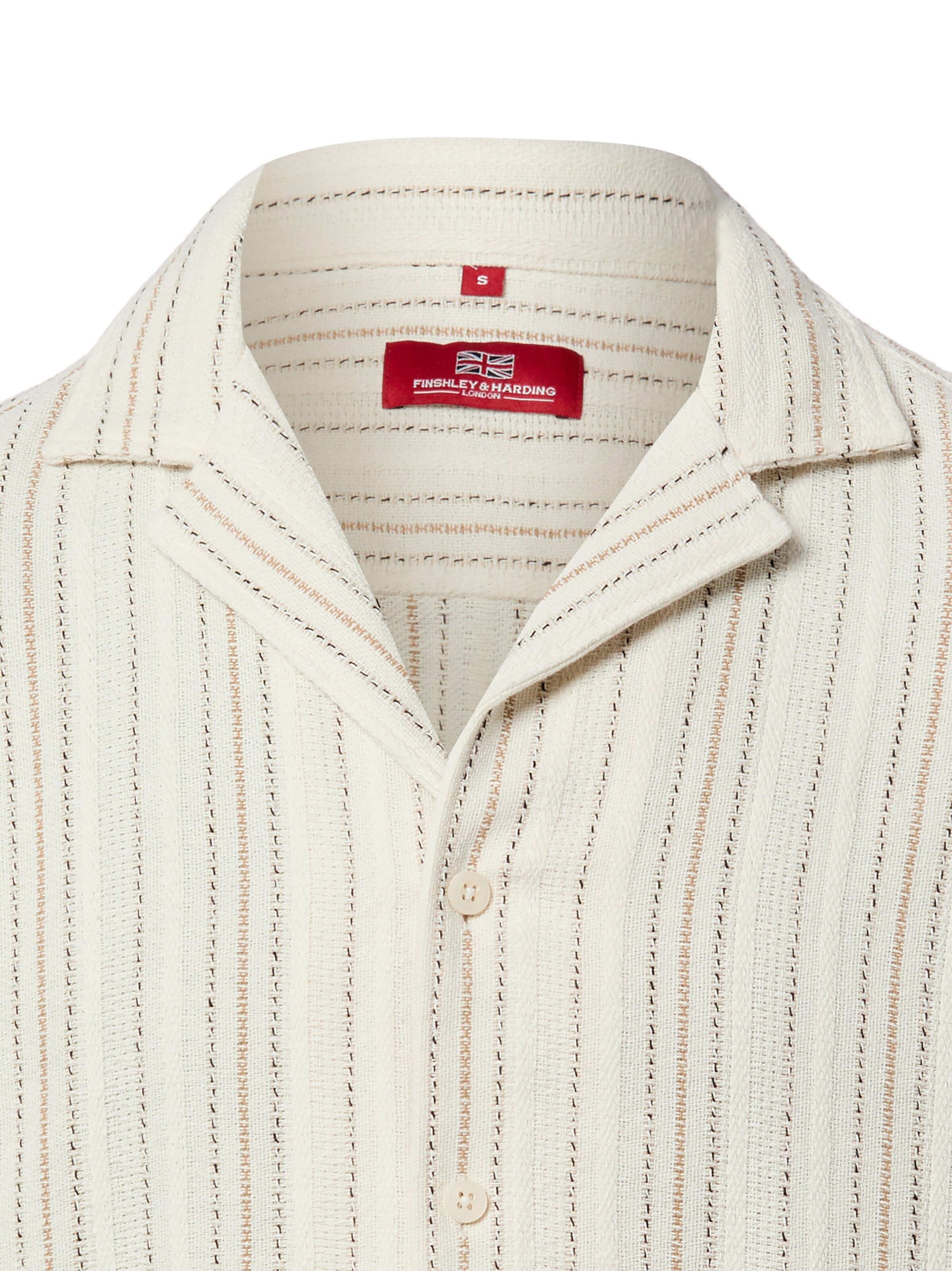 Fit confort Chemise Finshley & Harding London en beige