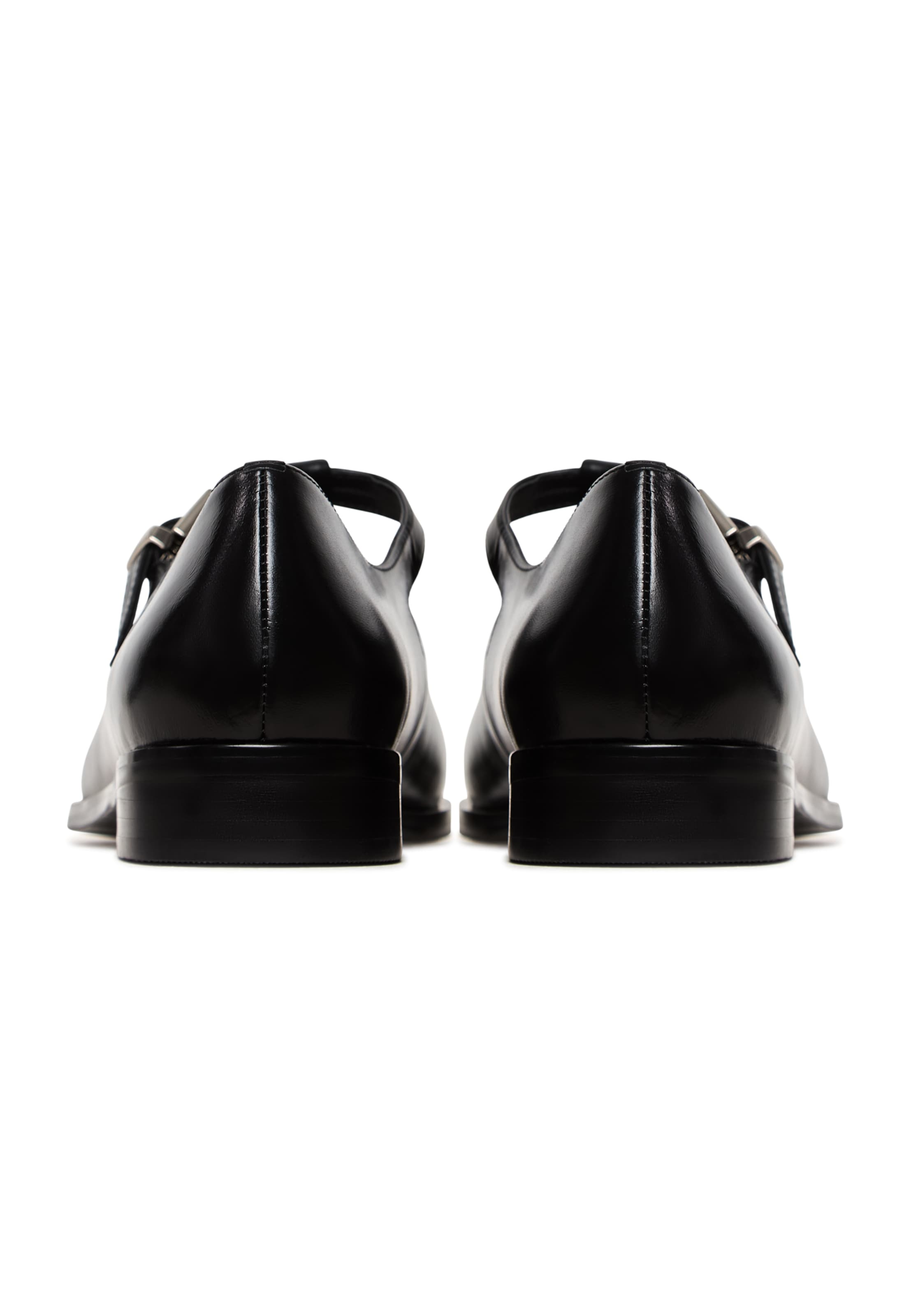 CESARE GASPARI Strap ballerina in Black