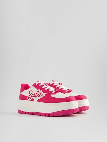 Bershka Rövid szárú sportcipők - rózsaszín