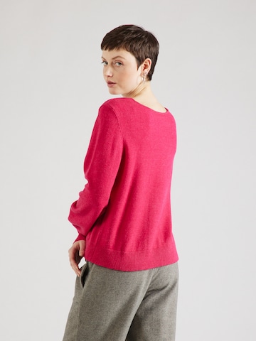VILA Sweater 'RIL' in Red
