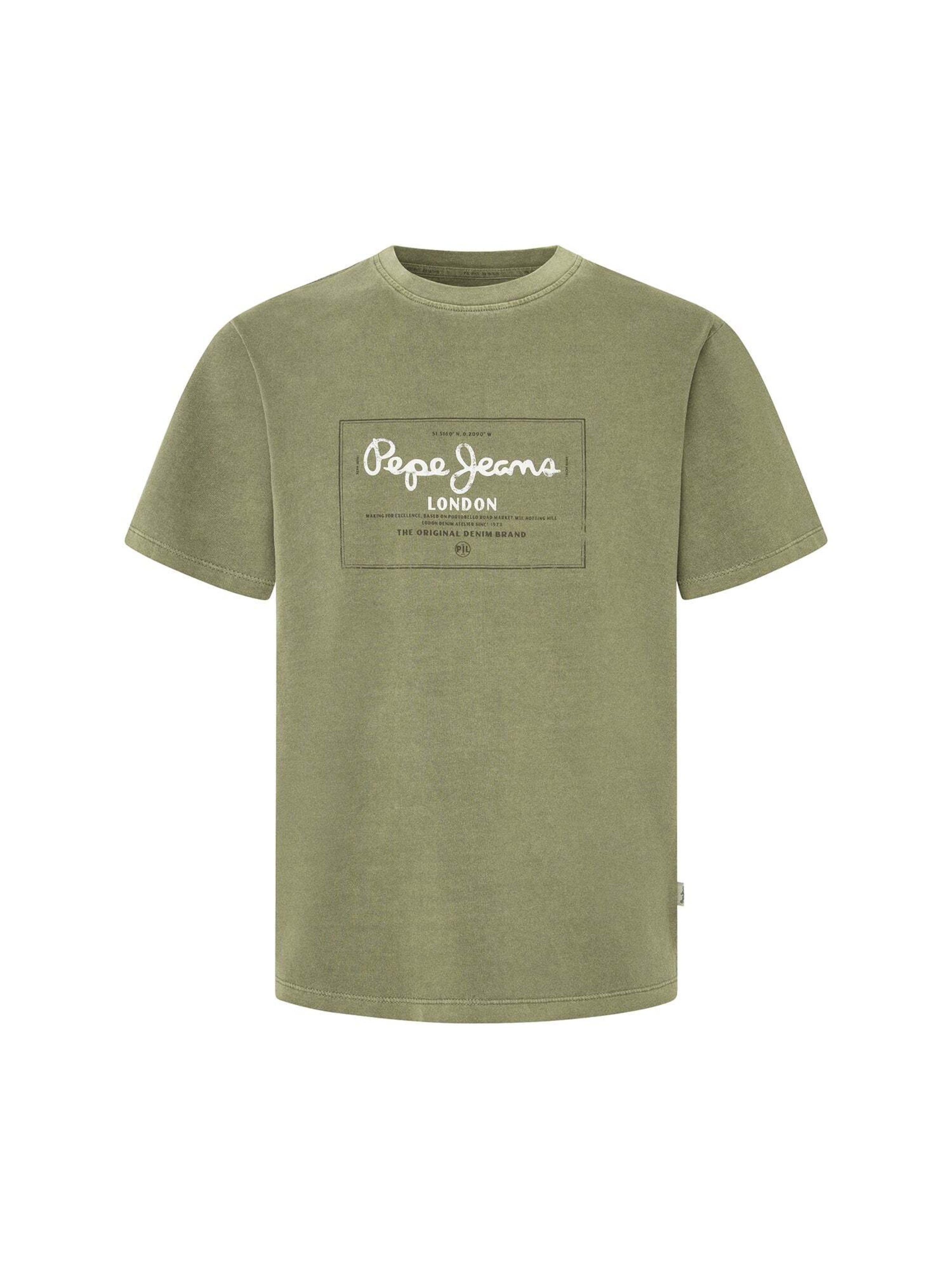 T-Shirt 'SIMON' Pepe Jeans en vert : devant