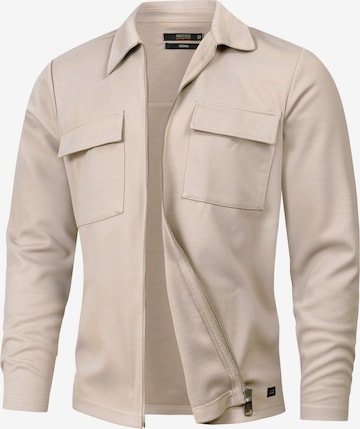 Chemise business 'Nezzo' INDICODE JEANS en beige : devant