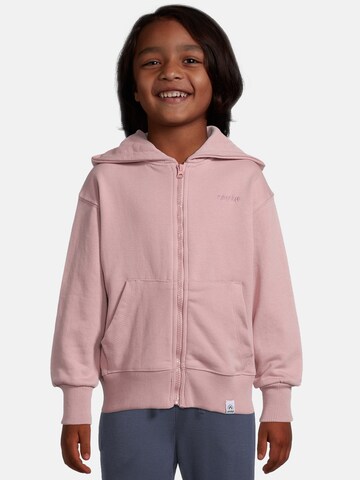 New Life Zip-Up Hoodie in Pink: front