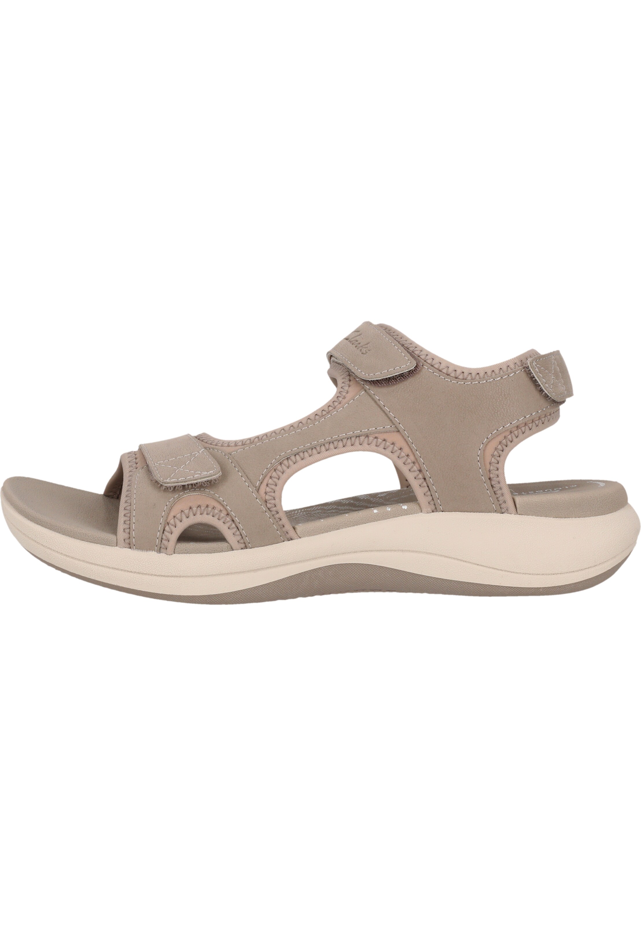 CLARKS Sandalen 'Mira Bay' in Grau